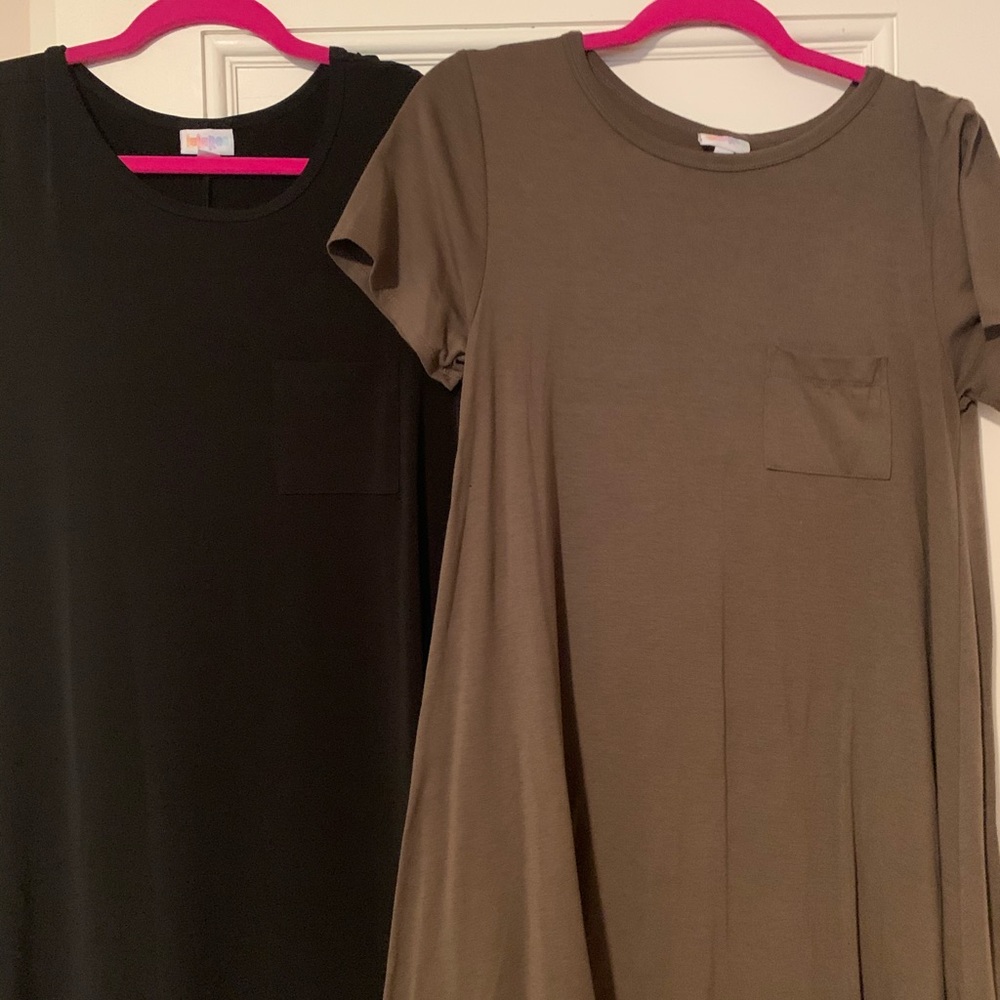 Green Lula Roe Carly dress